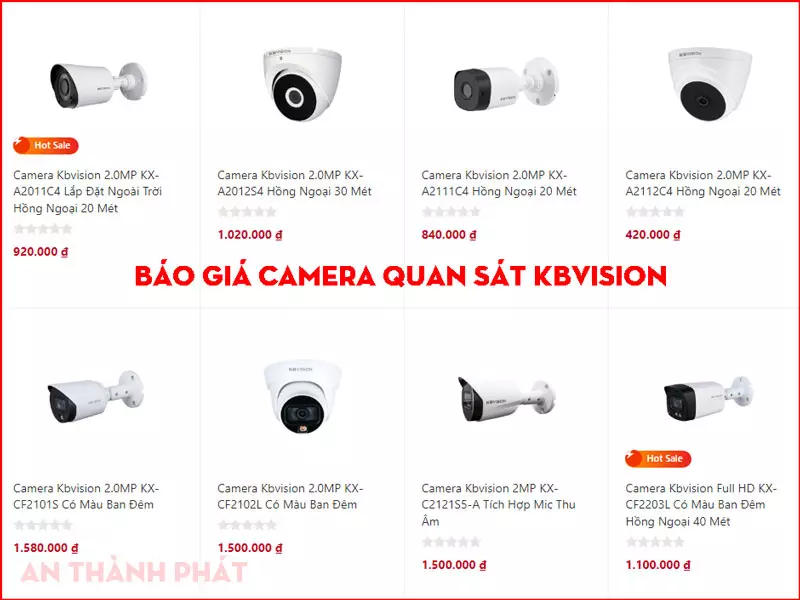 Giá Camera Kbvision Mới Nhất