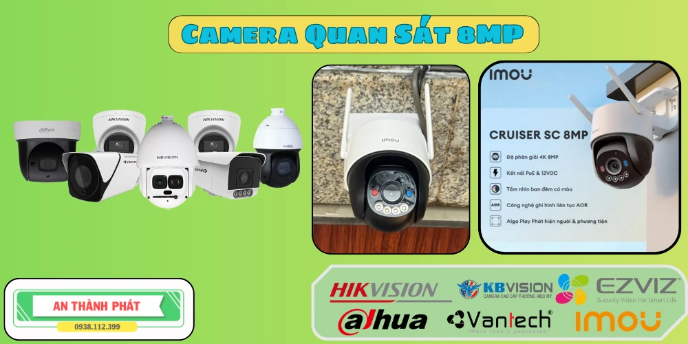 camera quan sát 8mp chất lượng cao thông minh giá rẻ 