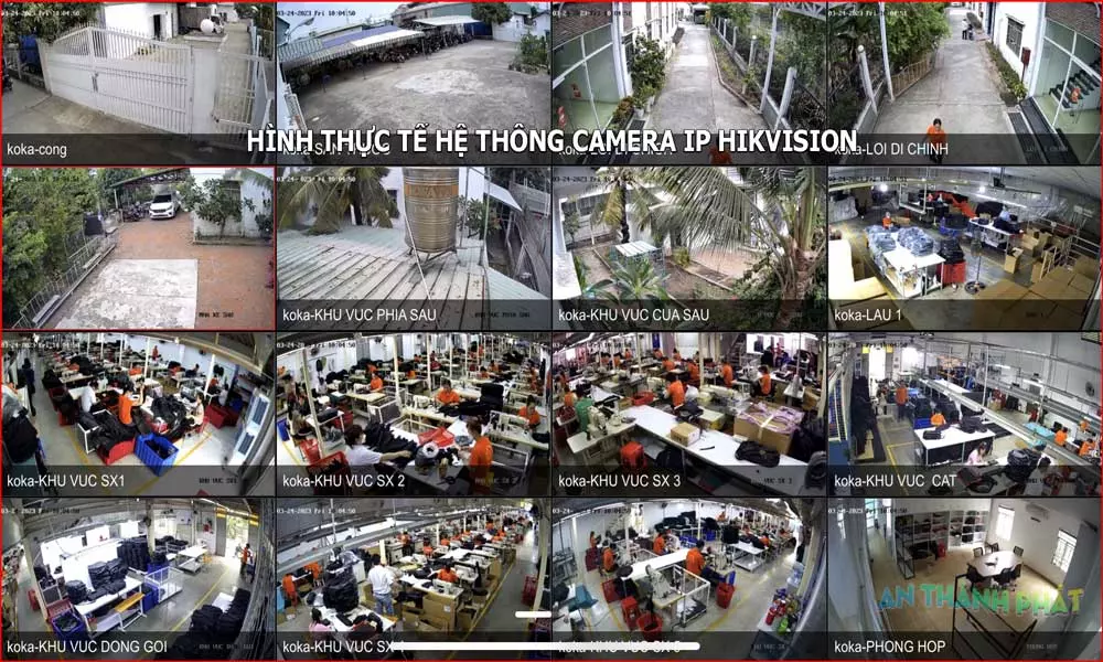 Còn đây là hình ảnh thực tế  công trình chúng tôi đã lắp đặt thành công tại một xưởng may tại huyện bình chánh. Như các bạn có thể thấy hình ảnh hiển thị sắc nét. màu sắc hiển thị trung thực. 