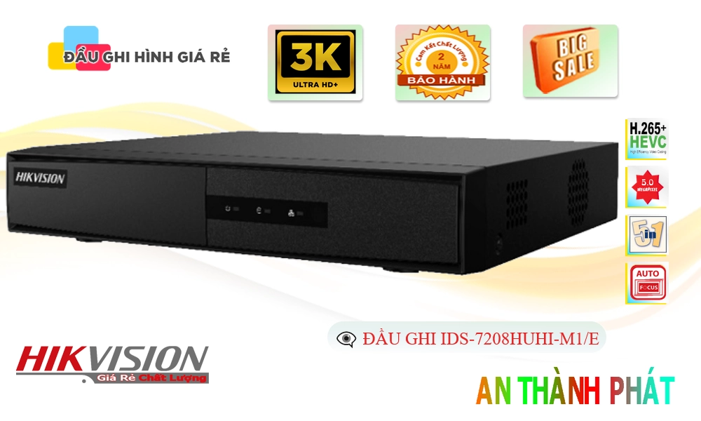 iDS-7208HUHI-M1/E Đầu Ghi Hikvision iDS-7208HUHI-M1/E Đầu Ghi Hikvision