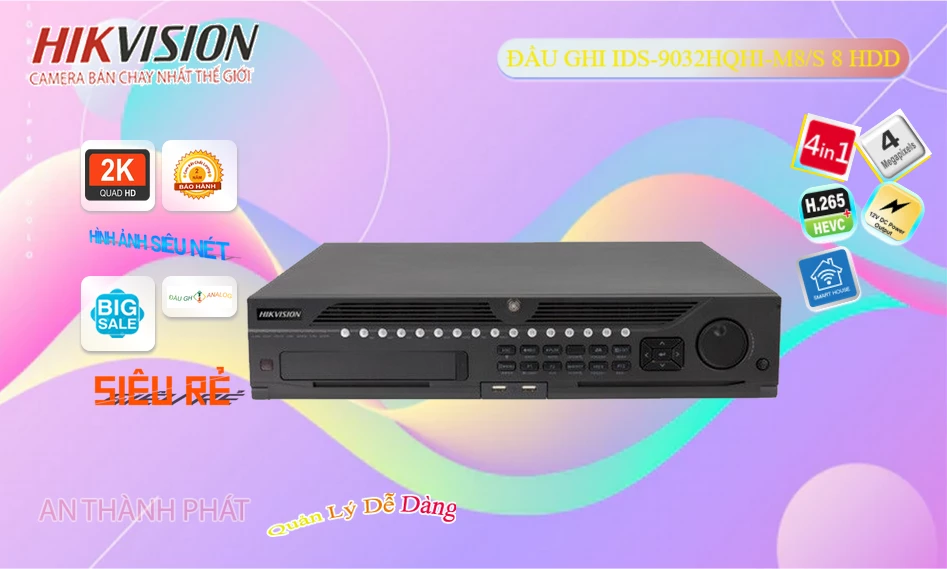 iDS-9032HQHI-M8/S sắc nét Hikvision ➠ iDS-9032HQHI-M8/S sắc nét Hikvision ➠